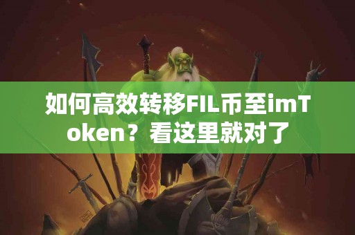 如何高效转移FIL币至imToken？看这里就对了