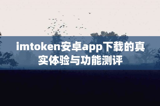imtoken安卓app下载的真实体验与功能测评